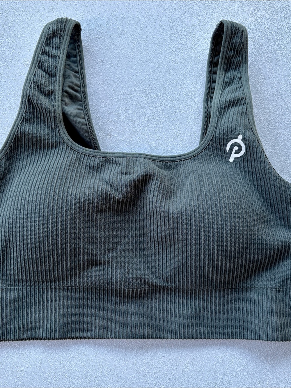 Peloton Seamless Square Neck Ribbed Sports Bra M/L EUC